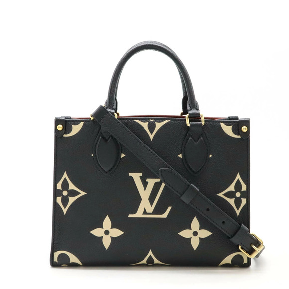 Louis Vuitton Handbags - LOUIS VUITTON Monogram Empreinte OnTheGo Handbag Shoulder Bicolor Black Beige